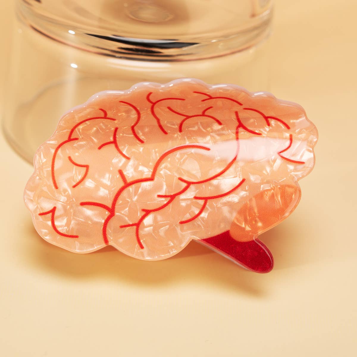 Brain  Hair Claw Clip