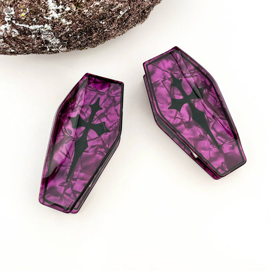 Vampire Coffin Claw Clip–Spooky Gothic Style