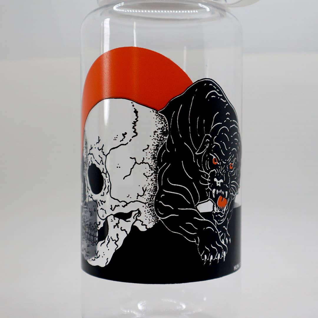 Death at Daybreak Panther Water Bottle