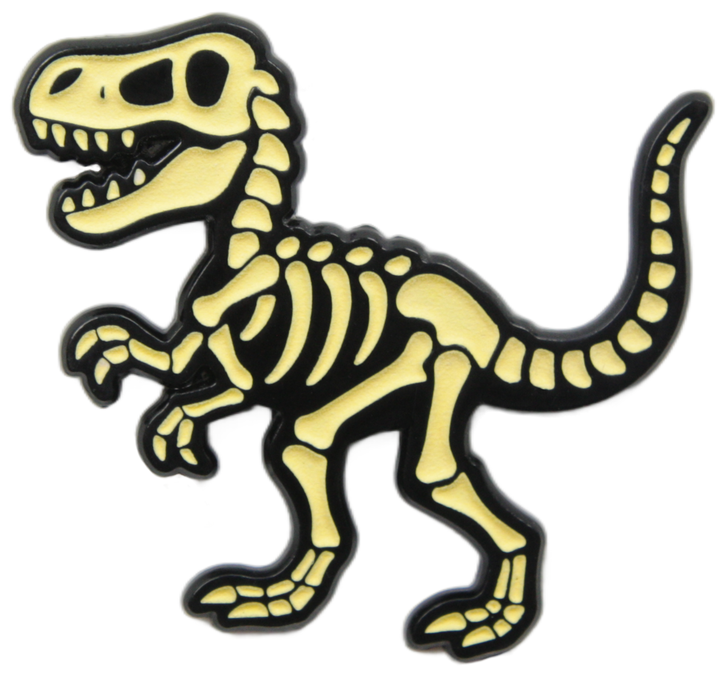Enamel Pin - Dinosaur - Glow In The Dark T-Rex Skeleton