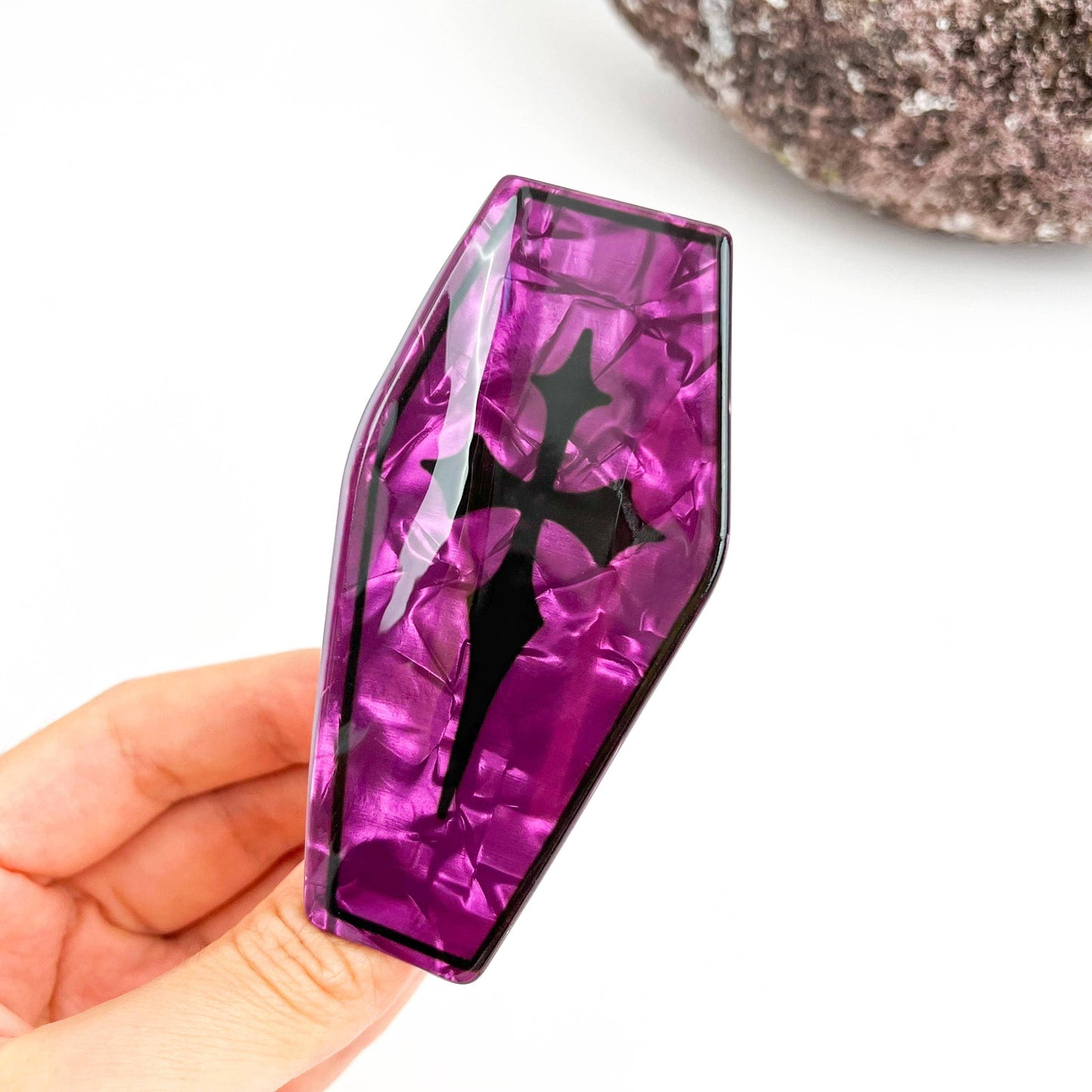 Vampire Coffin Claw Clip–Spooky Gothic Style