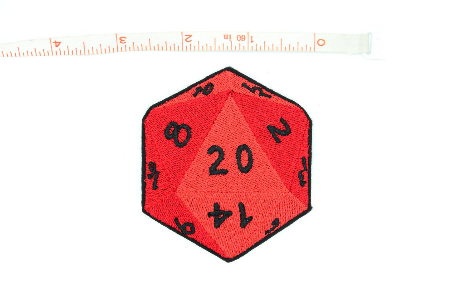 D20 20 Sided Die Embroidered Patch
