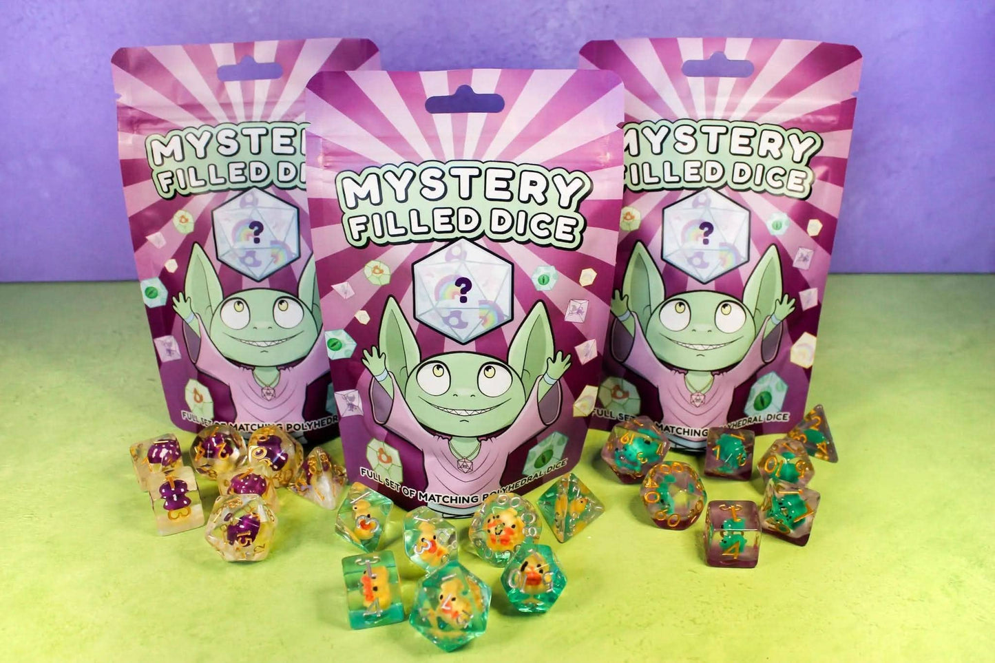 Mystery Inclusion Dice Sets | Filled Dice