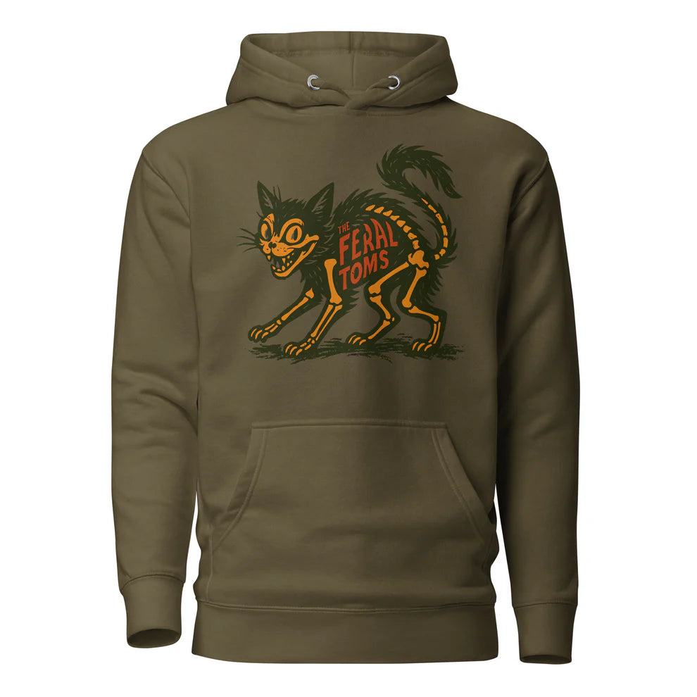 The Feral Toms - Green Hoodie