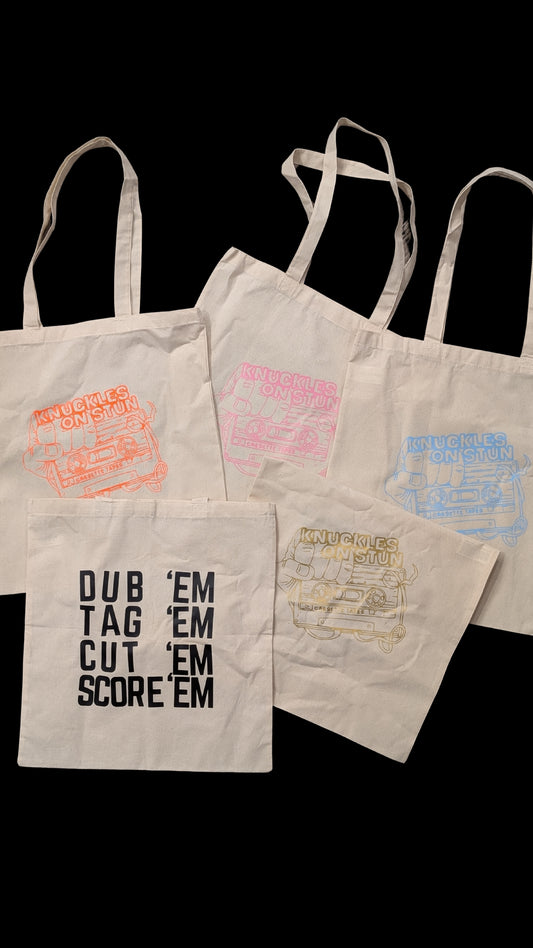 Knuckles on Stun Canvas Tote Bag