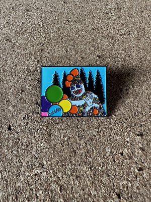 Patches the Clown painting Enamel Pin