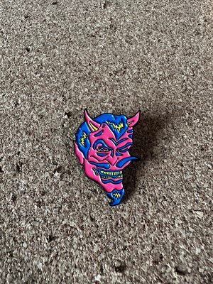 Richard Ramirez Neon Devil Enamel Pin