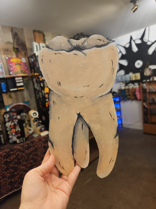 Tooth Wood Art Piece