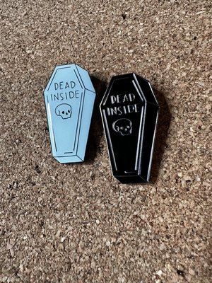 Dead Inside Enamel Pin