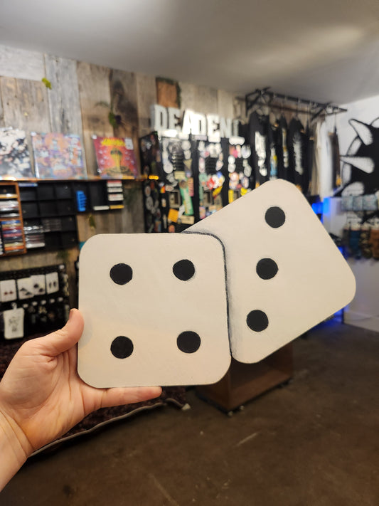 Dice Wood Art Piece