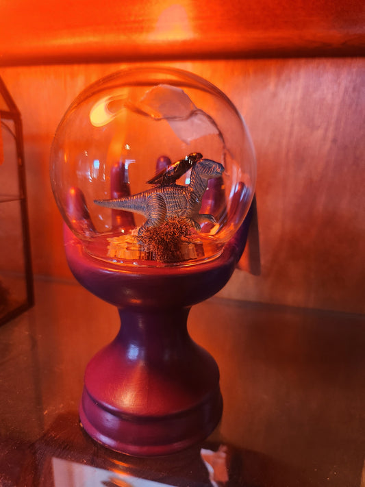 Beetle Dinosaur Hand Globe Taxidermy